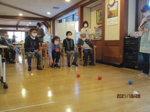 ボッチャ開催中