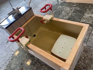 気分を変えて檜浴槽♨