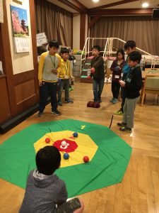 ボッチャを体験しました。