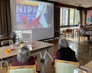 WBC観戦中‼　パブリックビューイング会場⁈